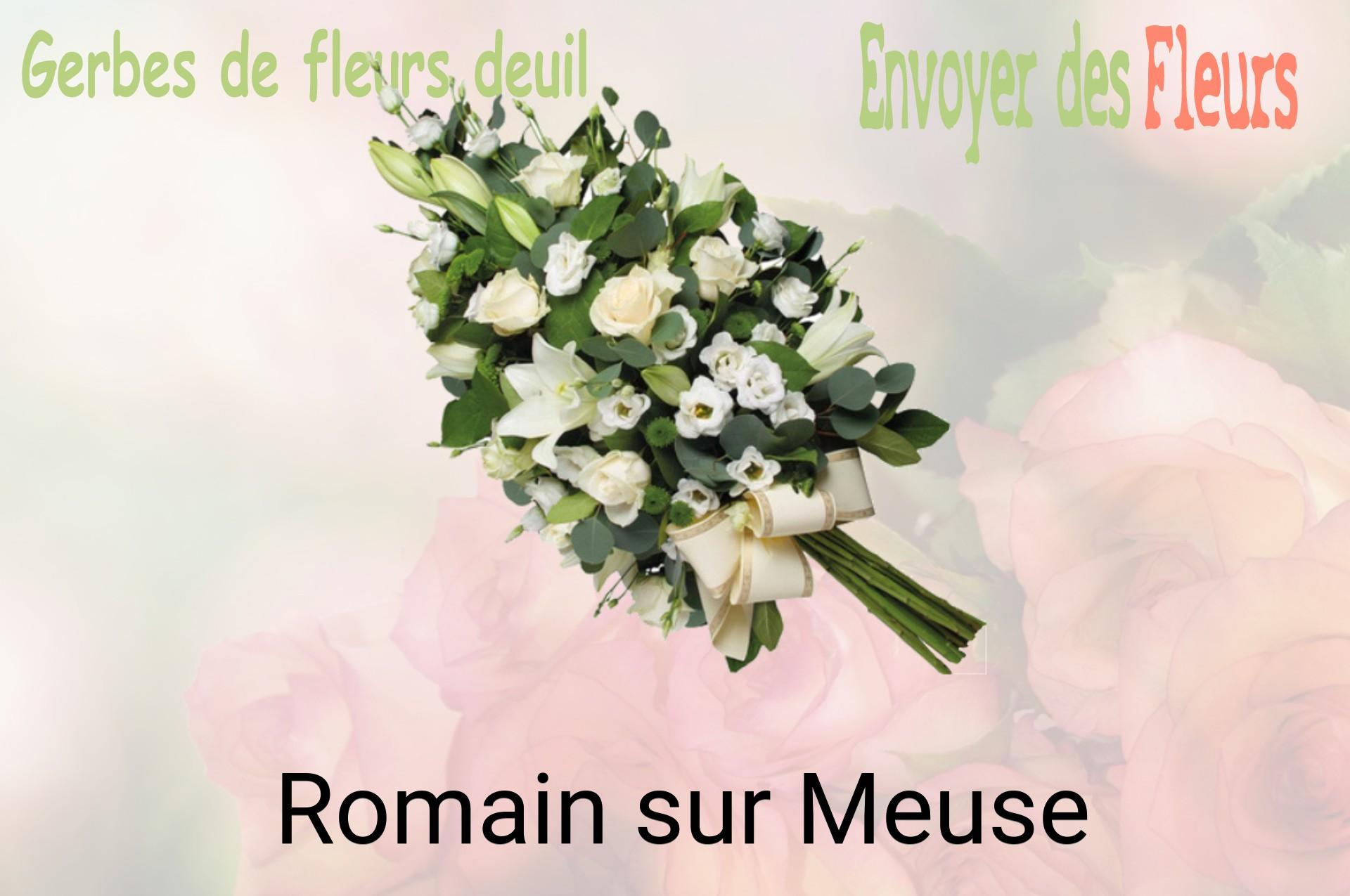 Gerbe de fleurs de deuil livrée à Romain-sur-Meuse